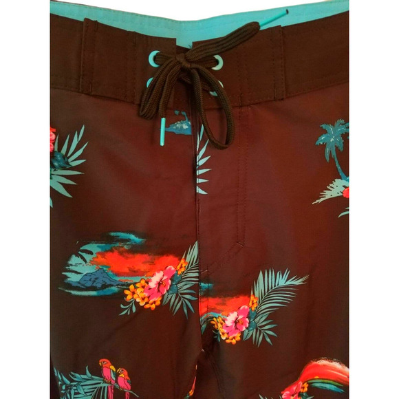 Burnside Board Men's Shorts Multicolor NWT‎ Size 33/34 inseam 8 - Picture 3 of 9